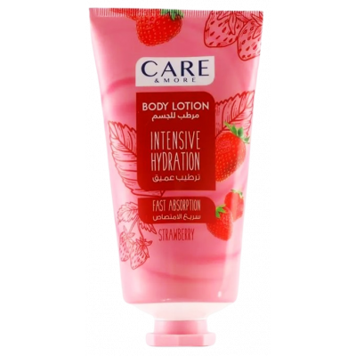 CARE & MORE INTENSIVE HYDRATION STRAWBERRY BODY LOTION 150 ML